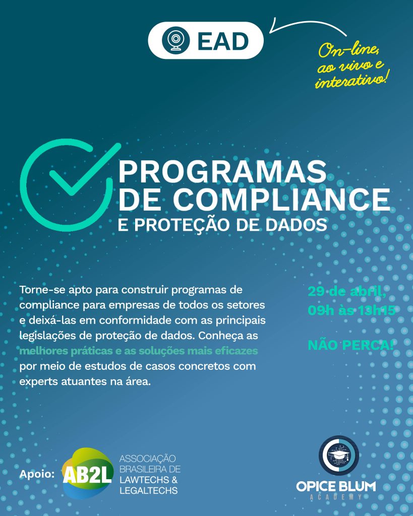 Programas de compliance e proteção de dados
