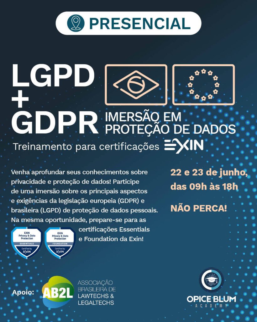 LGPD + GDPR: imersão em proteção de dados