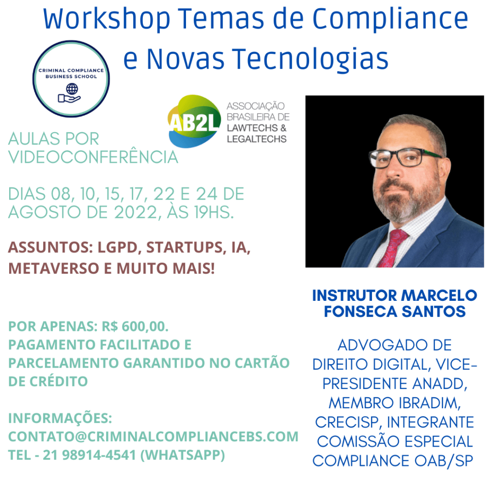 Workshop Temas de Compliance e Novas tecnologias